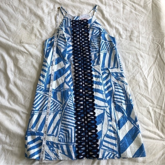 Lilly Pulitzer Annabelle Bay Blue Yacht Shift Dress - Picture 9 of 13
